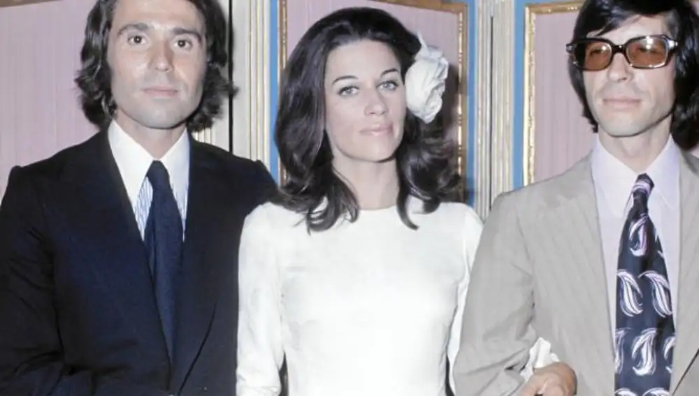 Paco Gordillo avec Raphael et Natalia Figueroa, lors de leur mariage