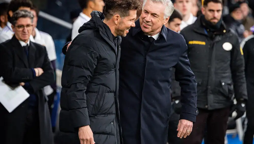 Madrid.-les plans de Carlo Ancelotti et Diego Pablo Simeone pour un Derby clé