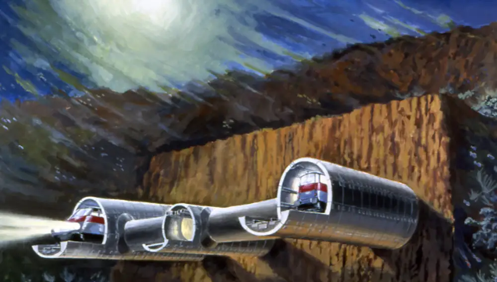 Recréation de tunnels sous les eaux du détroit de Gibraltar