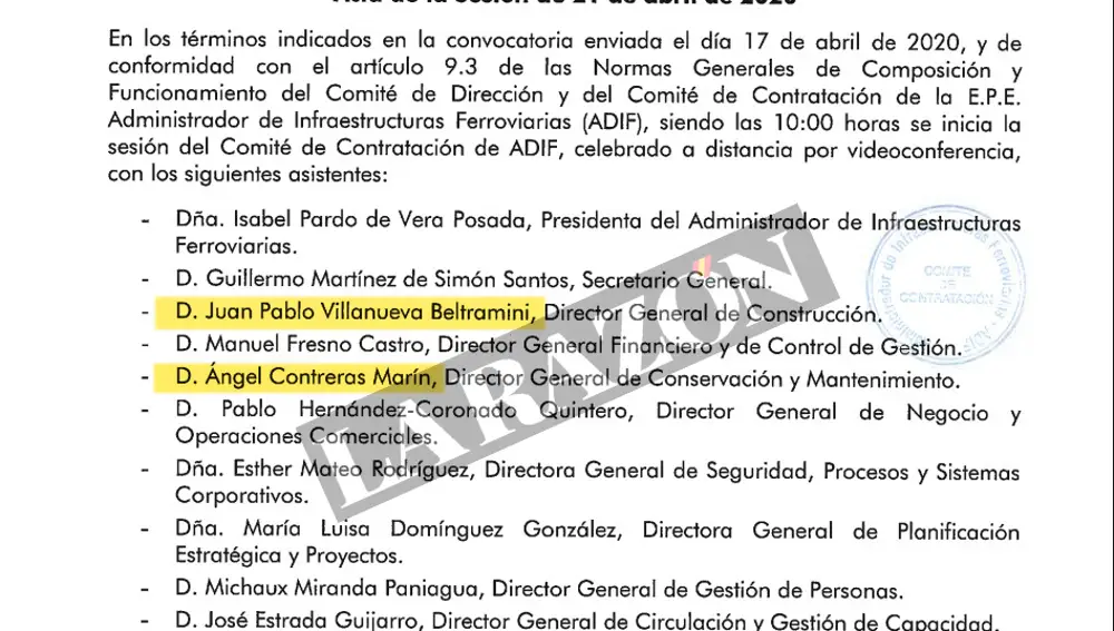 Comité Adif de Koldo