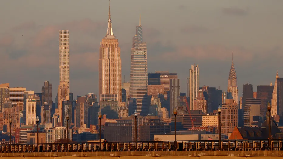 Vue sur l'horizon de la ville de New York