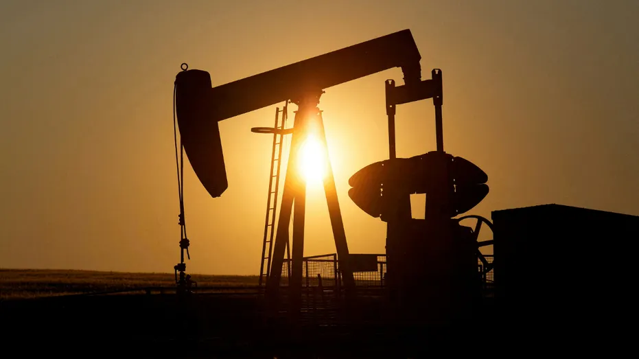 Un cric de pompe à huile pompe du pétrole dans un champ près de Calgary, Alberta, Canada, le 21 juillet 2014.