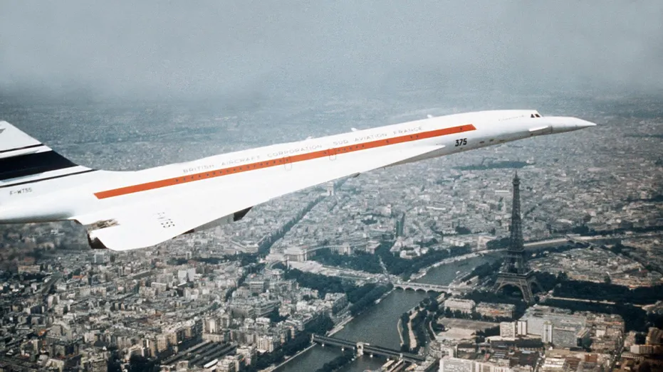 Un vol Concorde au-dessus de Paris