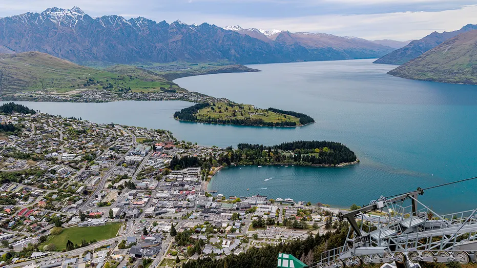 Une vue de Queenstown, Nouvelle-Zélande