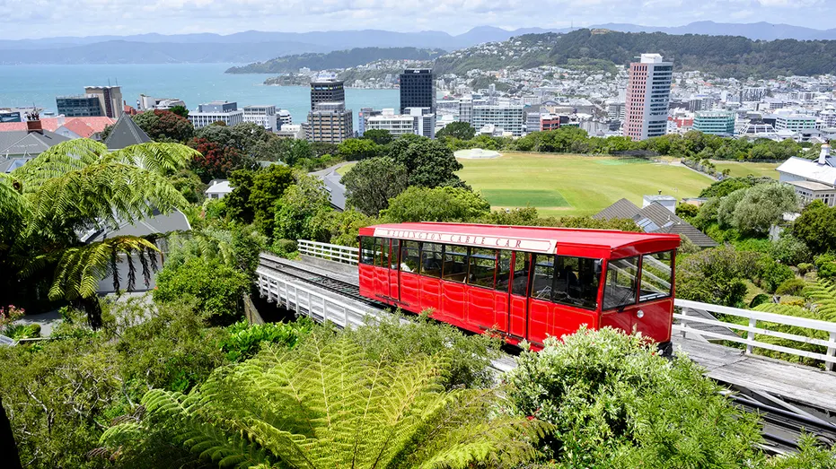 Une vue de Wellington, Nouvelle-Zélande