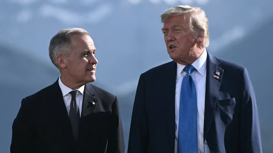 Le Premier ministre canadien Mark Carney et Trump