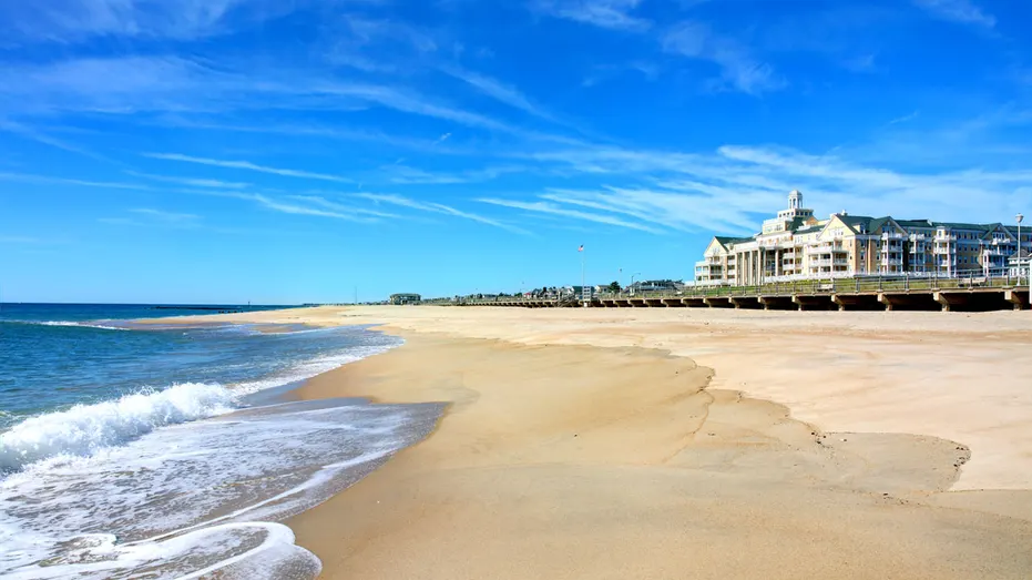 La plage de Spring Lake, New Jersey