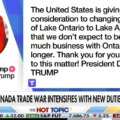 Trump flotte pour renommer le lac Ontario en « Lac Amérique » au milieu de la guerre commerciale avec le Canada