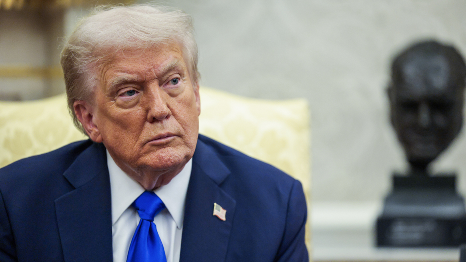 Le président américain Donald Trump lors d'une réunion dans le Bureau Ovale