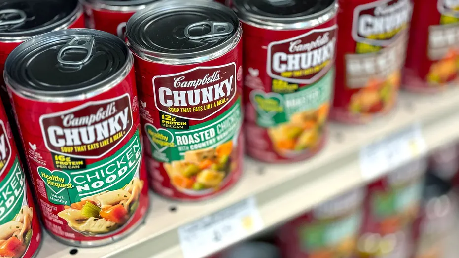 Boîtes de soupe Campbell's Chunky.