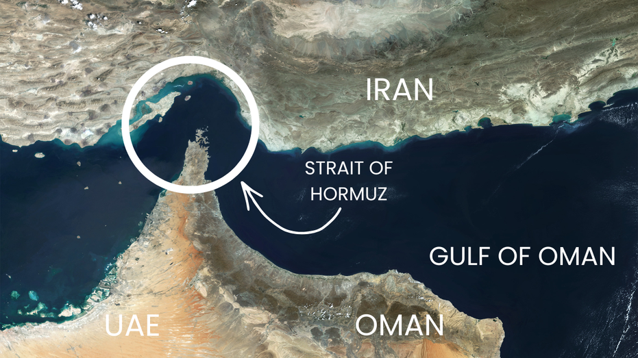 carte du détroit d'Ormuz