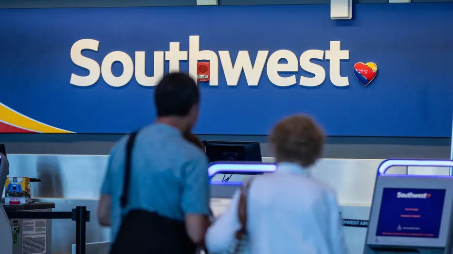 Enregistrement des passagers du sud-ouest