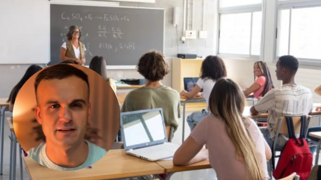 Joaquín Lara, enseignant, conseille aux élèves de passer en 3ème année de l'ESO : "En troisième année, cela ne vaut plus la peine d'écrire les devoirs du lendemain"