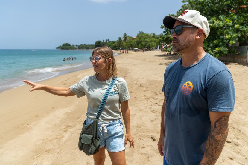 Carola Acum et Ramón Díaz Zambrana, défenseurs de l'environnement à Rincón.