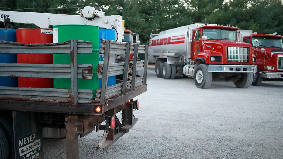 Camions de livraison de fioul domestique