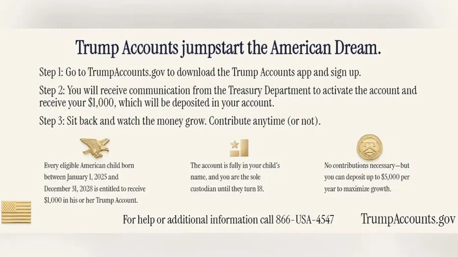 Instructions d'inscription au compte Trump pour les parents cherchant une allocation pour nouveau-né de 1 000 $